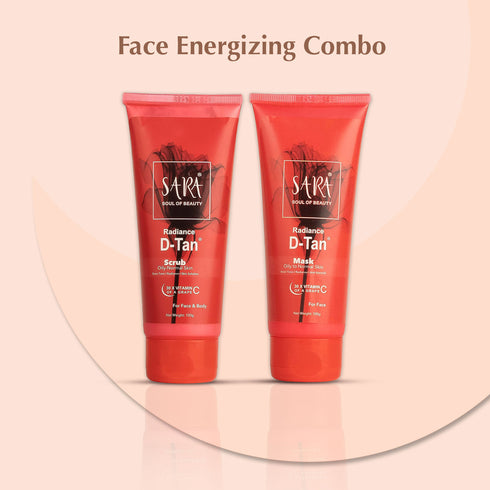 Sara Radiance D-TAN Mask + Scrub  200gm